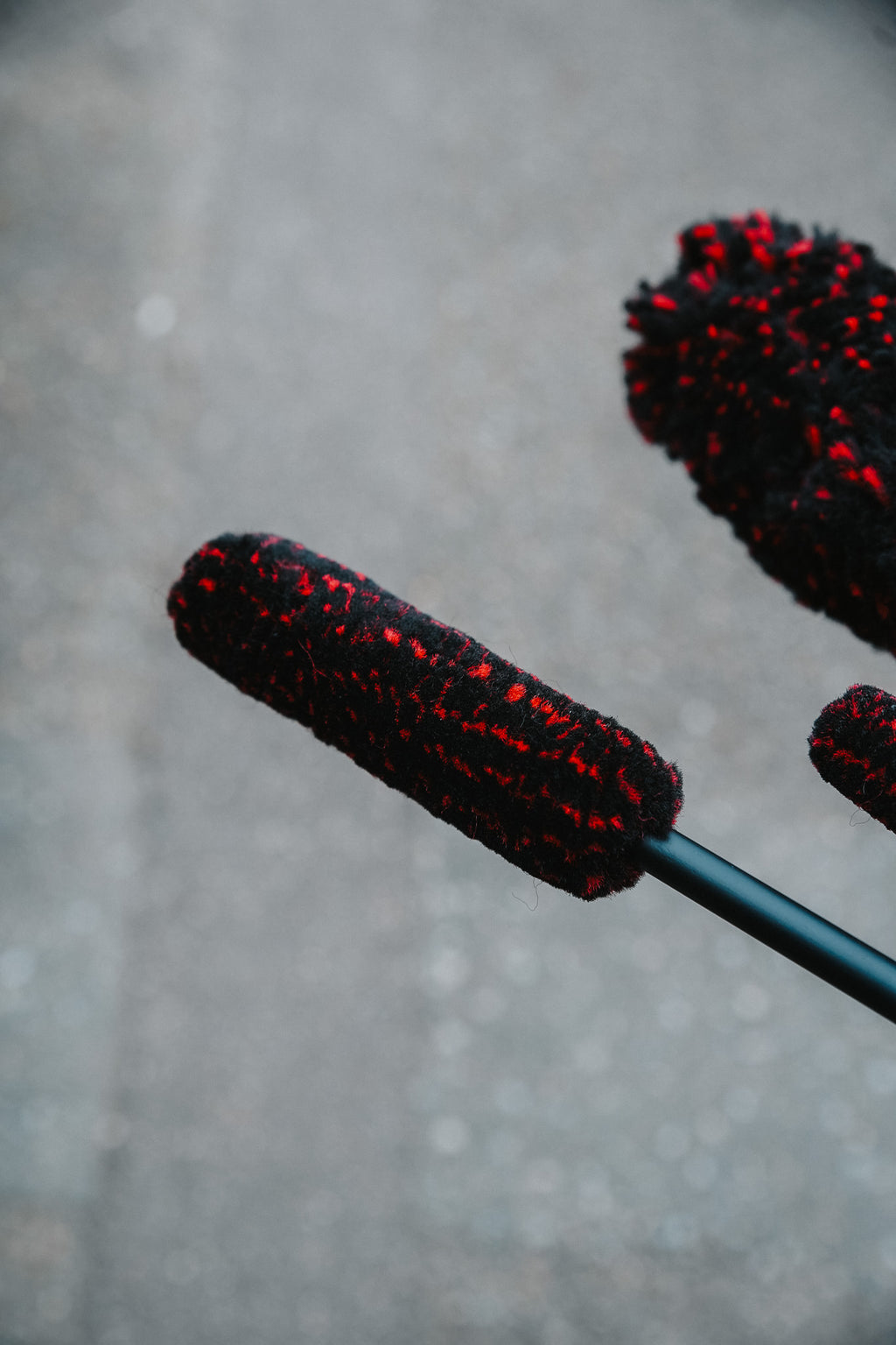 Wheel Woolies 3 Piece Wheel Brush Kit (Red Grip)