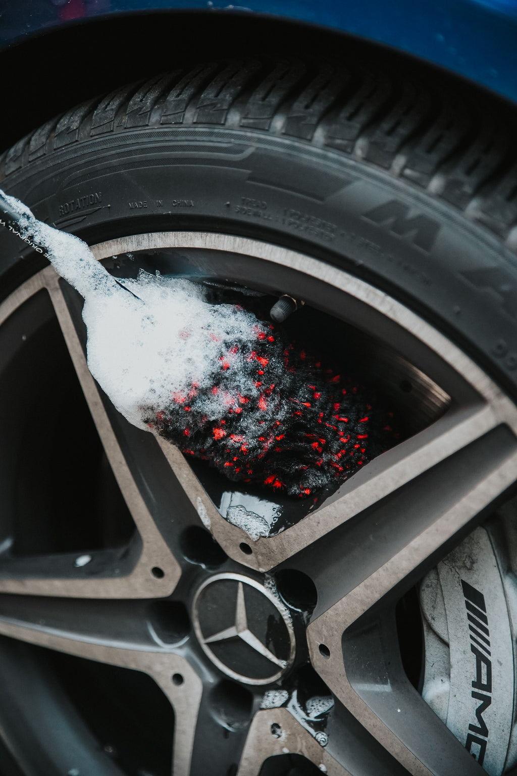 Wheel Woolies 3 Piece Wheel Brush Kit (Red Grip)